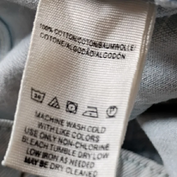 Free People We The Free Light Blue Denim Women's Mini Skirt Size 26 - Picture 8 of 8